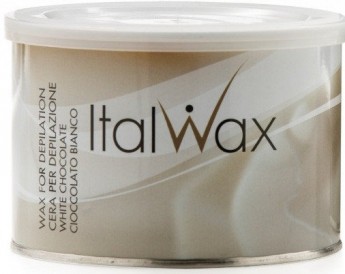 ItalWax Wax For Depilation White Chocolate 400 мл Воск средней плотности для депиляции волос средней жесткости, содержит диоксид титана, имеет улучшенное сцепление с волосками. Содержит эфирное масло, масло какао, кофеин, теофиллин, обладает приятным ванильным ароматом (Белый шоколад)