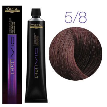 L&#039;Oreal Professionnel Dia Light 5.8 50 мл Краска для чувствительных волос (Светлый шатен мокка)