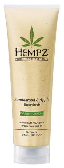 Hempz Sandalwood &amp; Apple Body Scrub Растительный скраб для тела Сандал и Яблоко