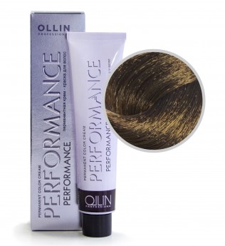 Ollin Professional Performance Permanent Color Cream 5-3 60 мл Перманентная крем-краска для волос с экстрактом лекарственных растений и протеинами шёлка (цвет светлый шатен золотистый)