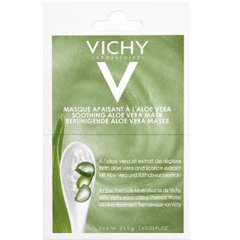 Vichy Mineral Masks Soothing Aloe Vera Mask 2*6 мл Восстанавливающая маска с алоэ вера