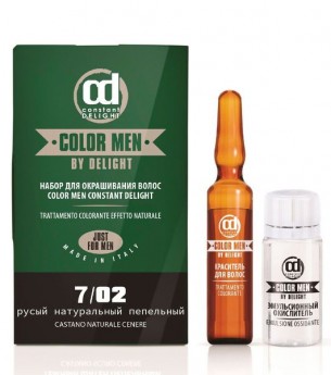 Constant Delight Barber Color Men 7/02 Краска + оксидент, цвет - русый натуральный пепельный