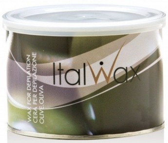 ItalWax Wax For Depilation Olive 400 мл Плотный воск с высоким содержанием диоксида титана для удаления жестких, коротких волос. Обладает повышенной адгезивностью (Олива)
