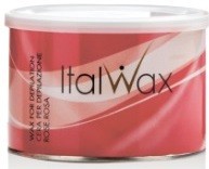 ItalWax Wax For Depilation Rose 400 мл Плотный воск с высоким содержанием диоксида титана для удаления жестких, коротких волос. Обладает повышенной адгезивностью, способен удалять даже вросшие волоски за 2 аппликации (Роза)