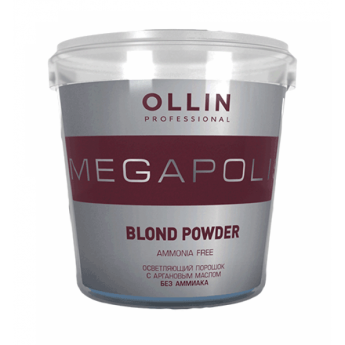 Ollin Professional Megapolis Blond Powder Ammonia Free 500 гр Осветляющий порошок с аргановым маслом без аммиака
