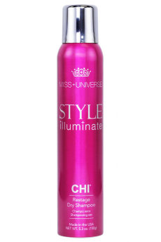 CHI Miss Universe Style Illuminate Restage Dry Shampoo 150 гр Сухой шампунь с маслами моринги и макадамии