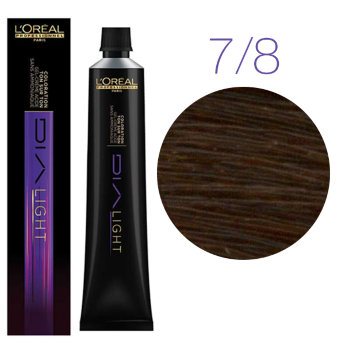 L&#039;Oreal Professionnel Dia Light 7.8 50 мл Краска для чувствительных волос (Блондин мокка)