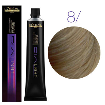 L&#039;Oreal Professionnel Dia Light 8 50 мл Краска для чувствительных волос (Светлый блондин)