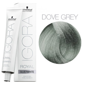 Schwarzkopf Professional Igora Royal SilverWhite Dove Grey 60 мл Тонирующий краситель для холодного направления (Сталь)