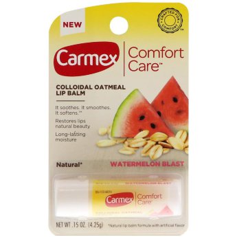 Бальзам для губ Carmex Comfort Care Colloidal Oatmeal Lip Balm Watermelon Blast Ультра увлажняющий бальзам-стик для губ (овсянка -
 арбуз)