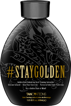 Лосьон для загара Ed Hardy #StayGolden Усилитель для сияющего золотистого тёмного загара. Силиконовая эмульсия - Коррекция оттенка кожи - Защита татуировок и поддержание цвета. Для любителей золотистого загара!