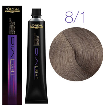 L&#039;Oreal Professionnel Dia Light 8.1 50 мл Краска для чувствительных волос (Светлый блондин пепельный)