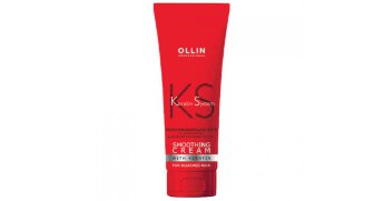 Ollin Professional Keratin System Home Smoothing Cream For Bleached Hair 250 мл Разглаживающий крем с кератином для осветленных волос 