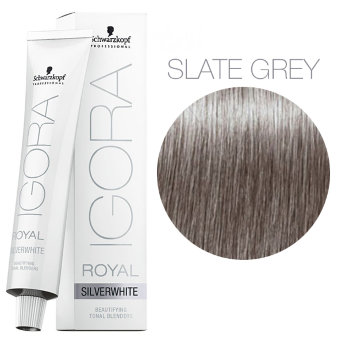 Schwarzkopf Professional Igora Royal SilverWhite Slate Grey 60 мл Тонирующий краситель для холодного направления (Антрацит)