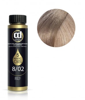 Constant Delight Olio Colorante 8.02 Масло для окрашивания волос без аммиака Цвет - светло-русый натуральный пепельный