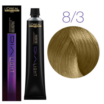 L&#039;Oreal Professionnel Dia Light 8.3 50 мл Краска для чувствительных волос (Светлый блондин золотистый)