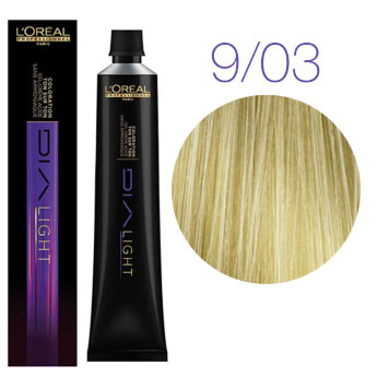 L&#039;Oreal Professionnel Dia Light 9.03 50 мл Краска для чувствительных волос (Молочный коктейль золотистый)