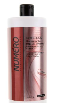 Brelil Professional Numero Illuminating Shampoo 1000 мл Шампунь для бриллиантового блеска волос с маслами Аргании и Макадамии