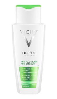 Vichy Dercos Anti-Dandruff Advanced Action Shampoo For Normal To Oily Hair 200 мл Интенсивный шампунь-уход против перхоти для нормальных и жирных волос