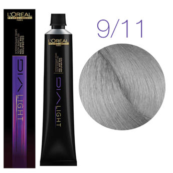 L&#039;Oreal Professionnel Dia Light 9.11 50 мл Краска для чувствительных волос (молочный коктейль пепельный)