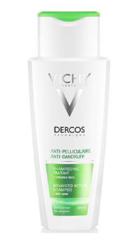 Vichy Dercos Anti-Dandruff Advanced Action Shampoo For Dry Hair 200 мл Интенсивный шампунь-уход против перхоти для сухих волос