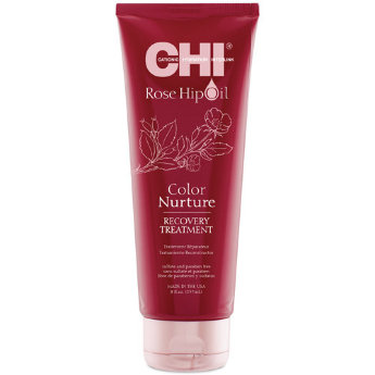 CHI Rose Hip Oil Recovery Treatment Маска для окрашенных волос с маслом лепестков роз и кератином