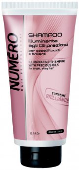 Brelil Professional Numero Illuminating Shampoo 300 мл Шампунь для бриллиантового блеска волос с маслами Аргании и Макадамии