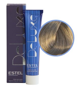Estel Professional De Luxe Color Cream NDL8/1 Краска-уход, Основная палитра (светло-русый пепельный)