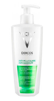 Vichy Dercos Anti-Dandruff Advanced Action Shampoo For Dry Hair 390 мл Интенсивный шампунь-уход против перхоти для сухих волос
