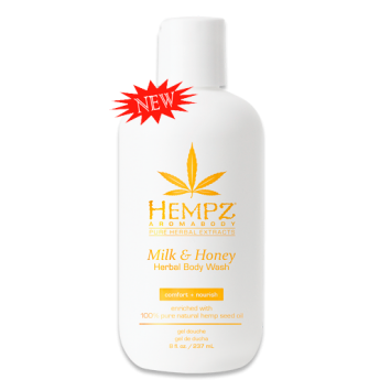 Hempz Milk &amp; Honey Herbal Body Wash 237 мл Гель для душа увлажняющий Молоко и Мёд
