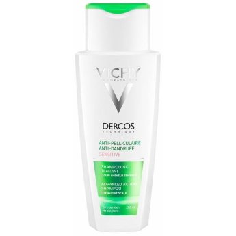 Vichy Dercos Anti-Dandruff Sensitive Advanced Action Shampoo 200 мл Интенсивный шампунь-уход против перхоти для чувствительной кожи головы
