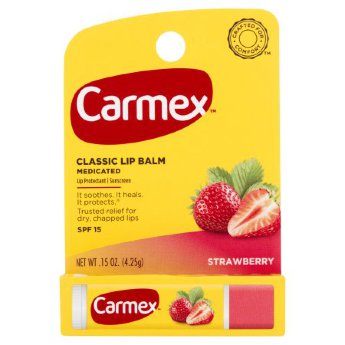 Carmex Everyday Protecting Lip Balm Strawberry Stick Питательный бальзам-стик для губ с ароматом клубники