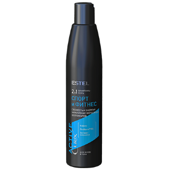 Estel Professional Curex Active Gel Shampoo 300 мл Шампунь-гель для волос и тела Спорт и Фитнес 