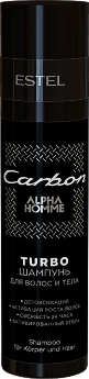Estel Professional Alpha Homme Carbon Turbo Shampoo 250 мл TURBO-шампунь для волос и тела
