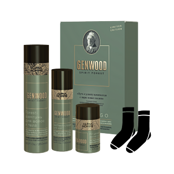 Estel Professional Genwood Fresh &amp; Go Set Подарочный набор для мужчин Fresh (шампунь 250 мл + спрей для ног 100 мл + дезодорант-антиперспирант 50 мл + носки)