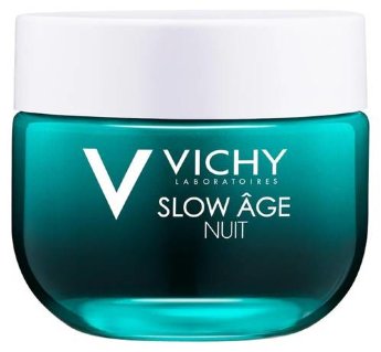 Vichy Slow Age Night Cream and Mask 50 мл Восстанавливающий ночной крем и маска для интенсивной оксигенации кожи