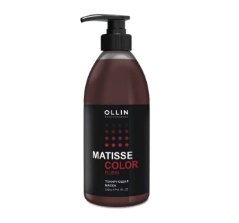 Ollin Professional Matisse Color Toning Mask Rubin Тонирующая маска для создания и поддержания махагоново-фиолетовых оттенков на темных и светлых волосах (Рубин)