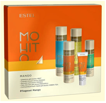 Estel Professional Otium Mohito Mango Kit Набор из пяти предметов для домашнего применения (Манго)