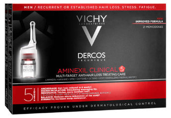 Vichy Dercos Aminexil Clinical 5 Men 21 Monodoses Набор ампул против выпадения волос, для мужчин