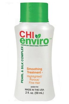 CHI Enviro Pearl &amp; Silk Complex Highlighted Porous Аnd Fine Hair 59 мл Разглаживающее средство для мелированных,пористых,тонких волос