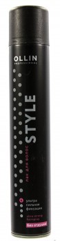Ollin Professional Style Hairlaс Ultra Strong Without Fragrance 400 мл Лак ультрасильной фиксации без отдушки