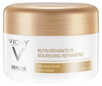 Vichy Dercos Nourishing Reparative Rich Mask 200 мл Питательно-восстанавливающая маска для волос