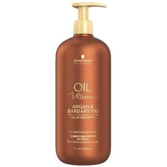 Schwarzkopf Professional Oil Ultime Argan And Barbary Fig Oil In Shampoo 1000 мл Шампунь с аргановым маслом и маслом берберийской фиги для нормальных и жёстких волос 