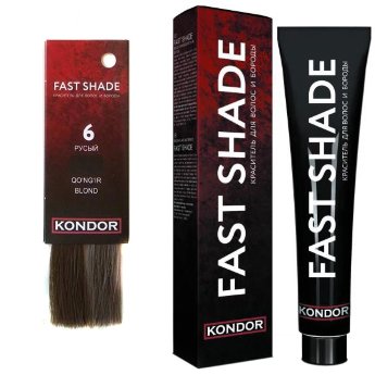 Kondor Fast Shade 6 60 мл  Безаммиачный краситель для волос и бороды (русый)