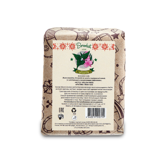 Borodist Soap Nettle And Willow-Herd Мыло для ухода за сухой и нормальной кожей со смягчающим и увлажняющим эффектом