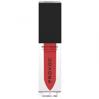 Provoc Mattadore Liquid Lipstick 18 Energy Феноменально стойкая жидкая матовая помада (темно-коралловый)