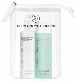 Germaine de Capuccini Options Duo Balance Skin Set Набор Балансирующий очищающий гель 200 мл + Балансирующий лосьон для жирной кожи 200 мл