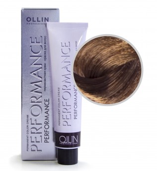 Ollin Professional Performance Permanent Color Cream 8-31 60 мл Перманентная крем-краска для волос с экстрактом лекарственных растений и протеинами шёлка (цвет светло-русый золотисто-пепельный)