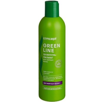 Concept Green Line Sebo-Balance Shampoo 300 мл Шампунь-пилинг для жирных волос