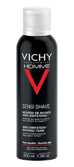 Vichy Homme Sensi Shave Anti-Irritation Shaving Foam 200 мл Пена для бритья против раздражения кожи
